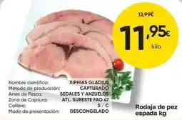 FROIZ Rodaja de pez espada kg oferta