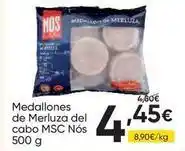 FROIZ Nos - medallones de merluza del cabo msc nos oferta