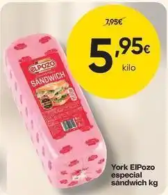 FROIZ Elpozo - york especial sandwich oferta