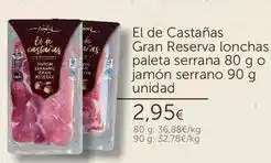 FROIZ Gran reserva - el de castanas lonchas paleta serrana o jamón serrano oferta
