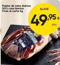 FROIZ Froiz - paleta de cebo iberica 50% raza iberica oferta