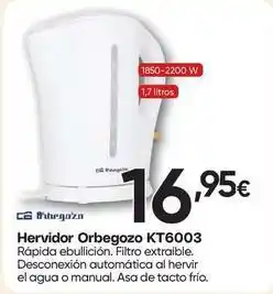 FROIZ Orbegozo - hervidor oferta