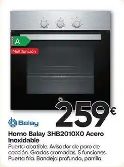 FROIZ Balay - horno 3hb2010x0 acero inoxidable oferta