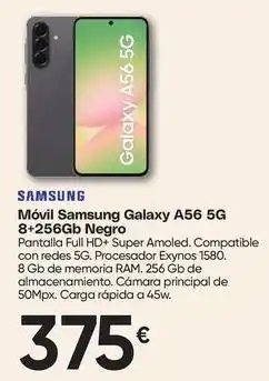 FROIZ Samsung - móvil galaxy a56 5g 8+256gb negro oferta