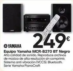 FROIZ Yamaha - equipo mcr-b270 bt negro oferta