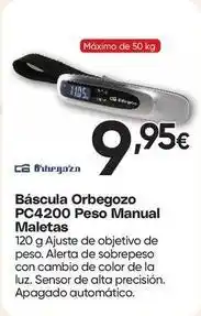 FROIZ Orbegozo - báscula pc4200 peso manual maletas oferta
