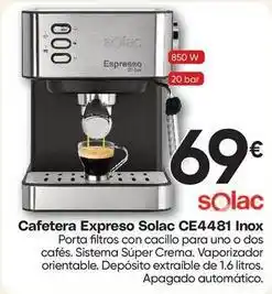 FROIZ Solac - cafetera expreso ce4481 inox oferta