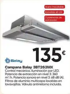 FROIZ Balay - campana 3bt263mx oferta