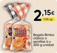 FROIZ Bimbo - bagels clásico o semillas 4 u oferta