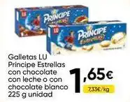 FROIZ Lu - galletas principe estrellas con chocolate con leche o con chocolate blanco oferta