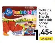 FROIZ Family - galletas biscuits tostakids cacao oferta