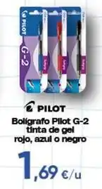 FROIZ Pilot - boligrafo pllot g-2 tinta de gel rojo oferta