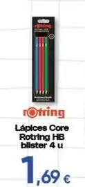 FROIZ Lápices core rotring hb blister 4u oferta