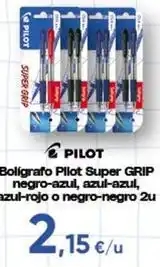 FROIZ Pilot - boligrafo pllot super grip negro-azul oferta