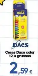 FROIZ Dacs - ceras color 12 u gruesas oferta