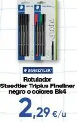 FROIZ Staedtler - rotulador triplus fineliner negro o colores bk4 oferta