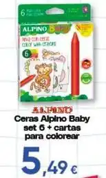 FROIZ Alpino - ceras baby set 6 + cartas para colorear oferta