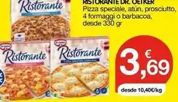 CashDiplo Ristorante - pizza speciale, atún, prosciutto, 4 formaggi o barbacoa oferta