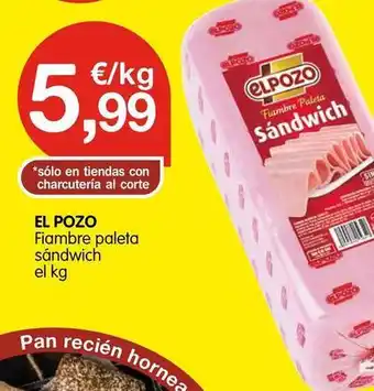 Elpozo - fiambre paleta sandwich