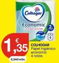 CashDiplo Colhogar - papel higienico economic oferta
