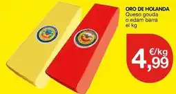 CashDiplo Oro de holanda - queso gouda o edam barra oferta