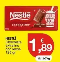 CashDiplo Nestlé - chocolate extrafino con leche oferta