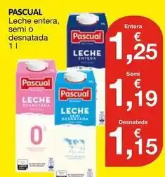 CashDiplo Pascual - leche entera, semi o desnatada oferta