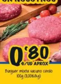 Cash Fresh Mixta - burguer vacuno cerdo oferta