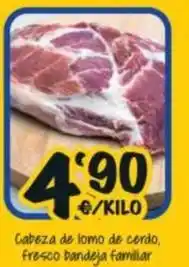 Cash Fresh Cabeza de lomo de cerdo, fresco bandeja familiar oferta