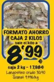 Cash Fresh Formato ahorro caja 2 kilos oferta