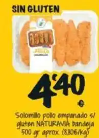 Cash Fresh Natura - solomillo pollo empanado s/ gluten oferta