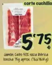 Cash Fresh Jamon cebo 50% raza iberica oferta