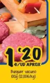 Cash Fresh Burguer vacuno oferta