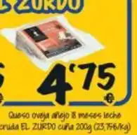 Cash Fresh Queso oveja alejo 8 meses leche cruda oferta