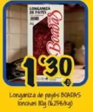 Cash Fresh Boadas - longaniza de payes lonchas oferta