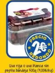 Cash Fresh Uva roja o uva blanca sin pepita bandeja oferta