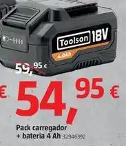 Bauhaus Toolson - pack cargador + bateria 4 ah oferta