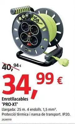 Bauhaus Masterplug - enrollacables 'pro-xt' oferta