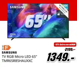 MediaMarkt Samsung - tv rgb micro led 65 tmr65r85hauxxc oferta