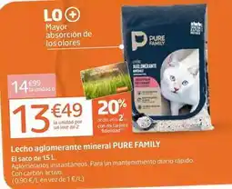 Jardiland Family - lecho aglomerante mineral pure oferta