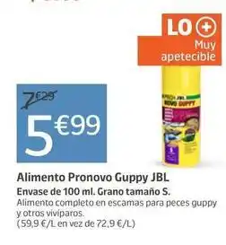 Jardiland Jbl - alimento pronovo guppy oferta