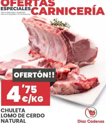 Díaz - chuleta lomo de cerdo