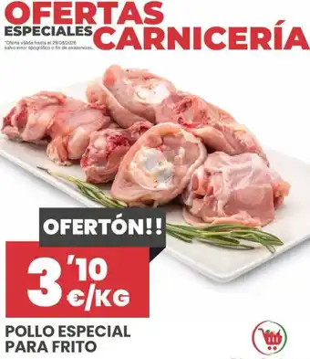 Pollo especial para frito