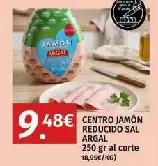 Maskom Supermercados Argal - centro jamon reducido sal oferta
