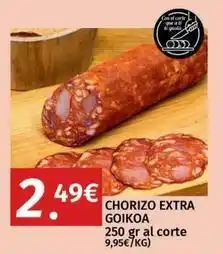 Maskom Supermercados Goikoa - chorizo extra oferta