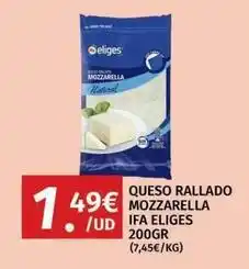 Maskom Supermercados Ifa eliges - queso rallado mozzarella oferta