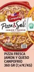 Maskom Supermercados Campofrío - pizza fresca jamon y queso oferta