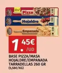 Maskom Supermercados Casa tarradellas - base pizza/ masa hojaldre/ empanada oferta