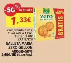 Maskom Supermercados Gullón - galleta maria zero oferta