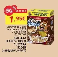 Maskom Supermercados Cuétara - galleta flakes choco oferta